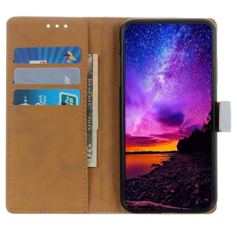 Folio Deksel Samsung Galaxy A16 5g Teksturert Kunstskinn Beskyttelse Deksel