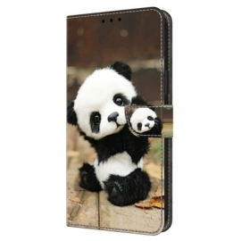 Lærdeksel Folio Deksel Samsung Galaxy A16 5g Panda