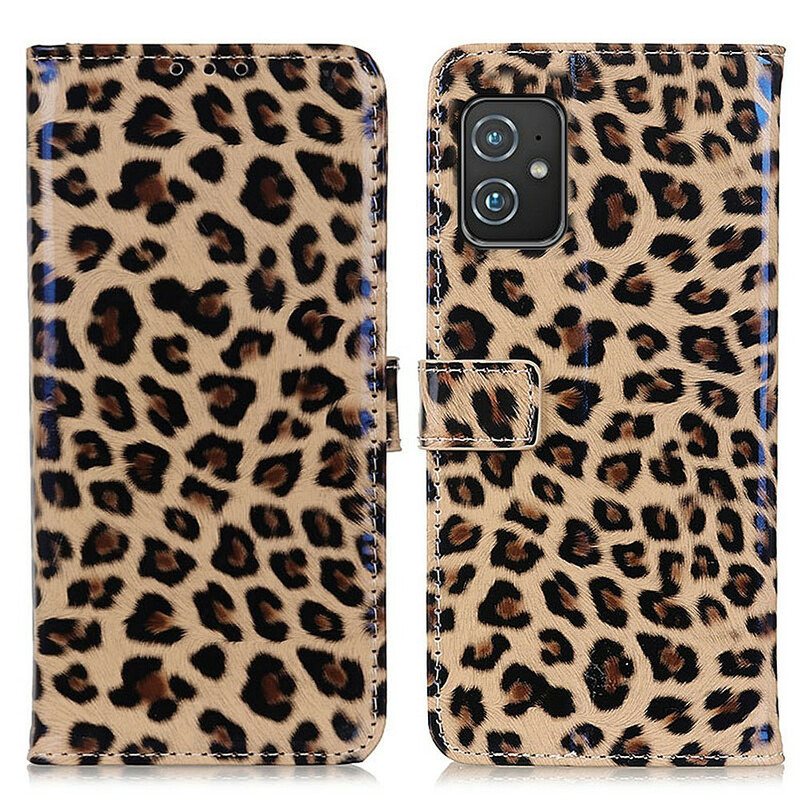 Folio Deksel Til Asus Zenfone 8 Vanlig Leopard