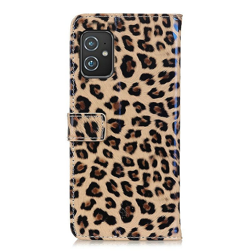 Folio Deksel Til Asus Zenfone 8 Vanlig Leopard