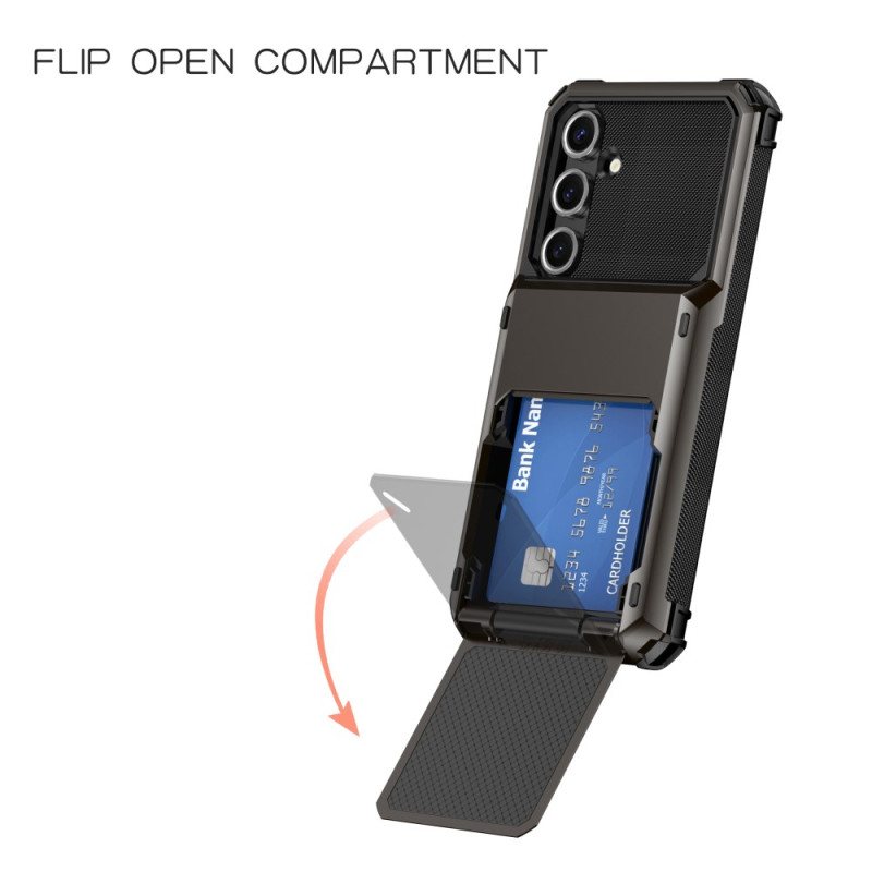 Deksel Samsung Galaxy S24 Fe Flip Card Holder Beskyttelse Deksel