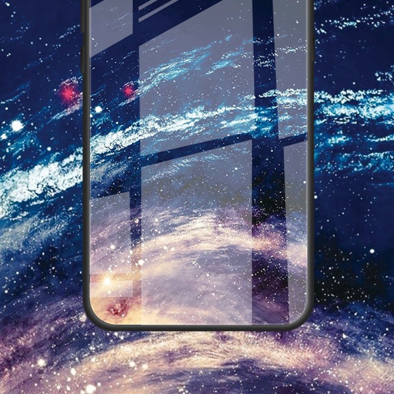 Deksel Samsung Galaxy S24 Fe Hvit Planet Herdet Glass Beskyttelse Deksel