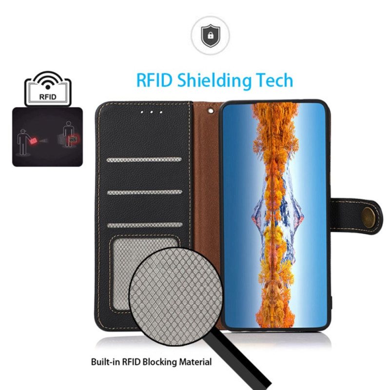 Folio Deksel Samsung Galaxy S24 Fe Klassisk Rfid-blokkering Khazneh