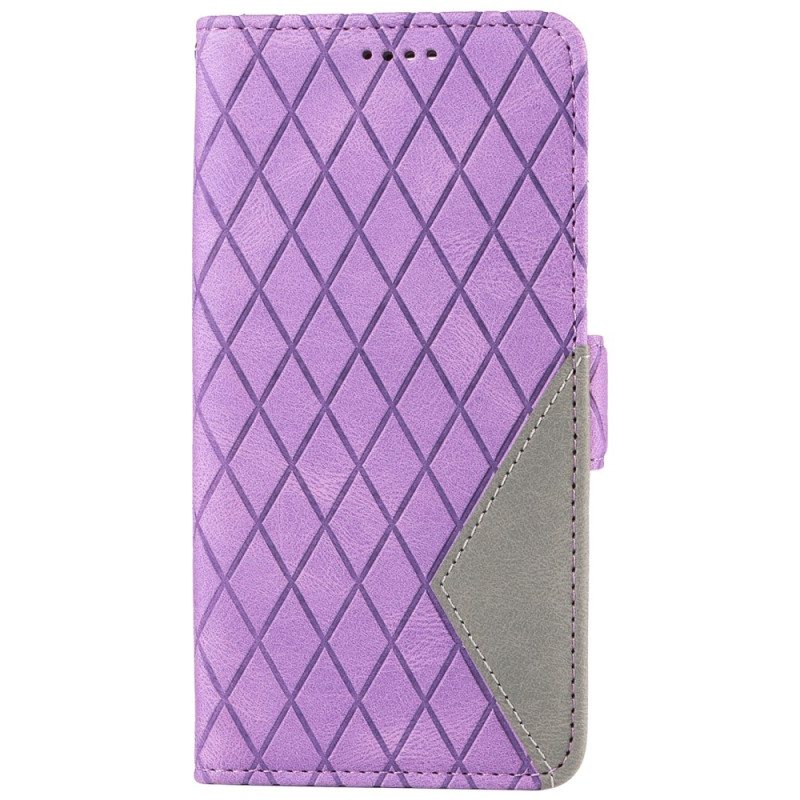 Folio Deksel Samsung Galaxy S24 Fe Strappy Diamonds