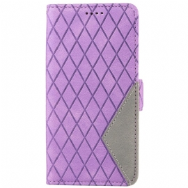 Folio Deksel Samsung Galaxy S24 Fe Strappy Diamonds