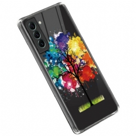 Deksel Til Samsung Galaxy S23 Plus 5G Sømløst Akvarelltre