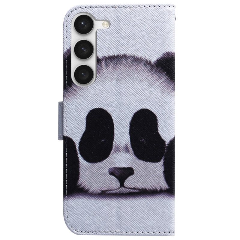 Folio Deksel Til Samsung Galaxy S23 Plus 5G Med Kjede Min Lanyard Panda