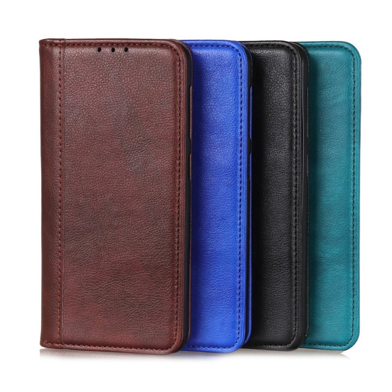 Beskyttelse Deksel Til Moto G71 5G Folio Deksel Elegance Split Litchi Leather