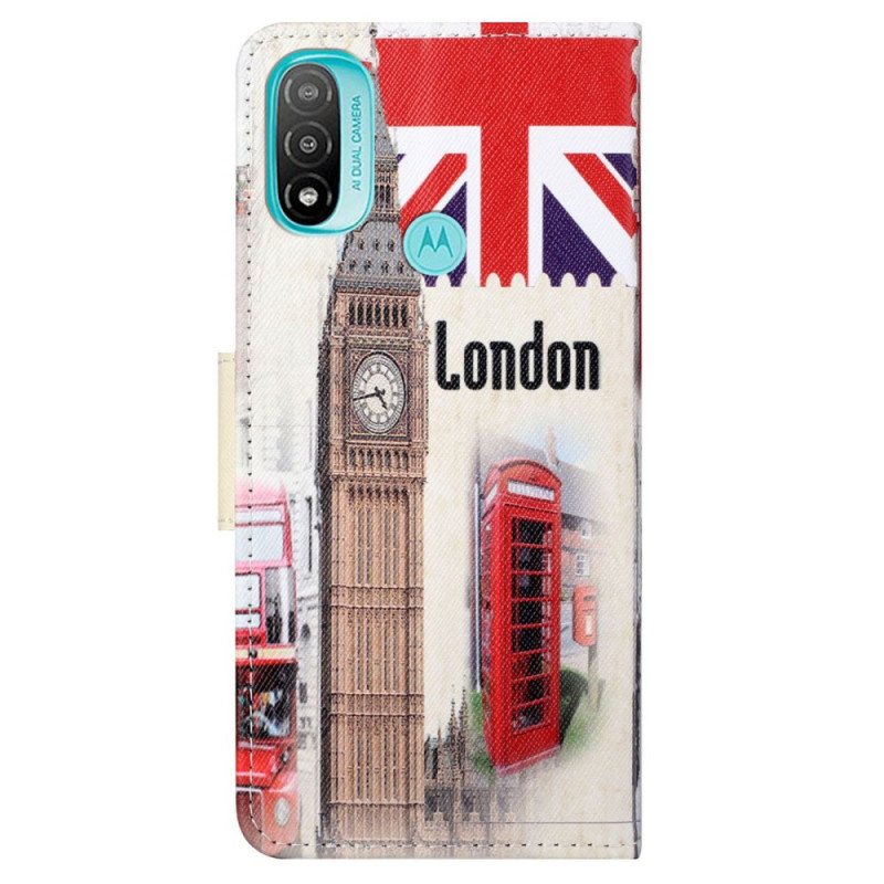 Folio Deksel Til Moto G71 5G Livet I London