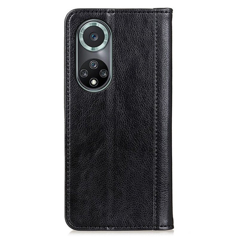 Beskyttelse Deksel Til Honor 50 Pro Folio Deksel Pro Elegance Split Litchi Leather