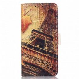 Folio Deksel Til Huawei Nova 9 Pro Eiffeltårnet Om Høsten
