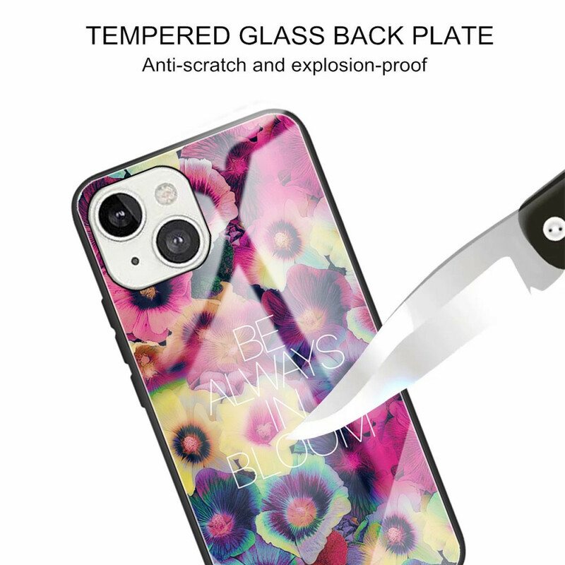 Deksel Til iPhone 13 Mini Be Always In Bloom Herdet Glass