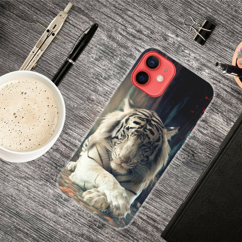 Deksel Til iPhone 13 Mini Fleksibel Tiger