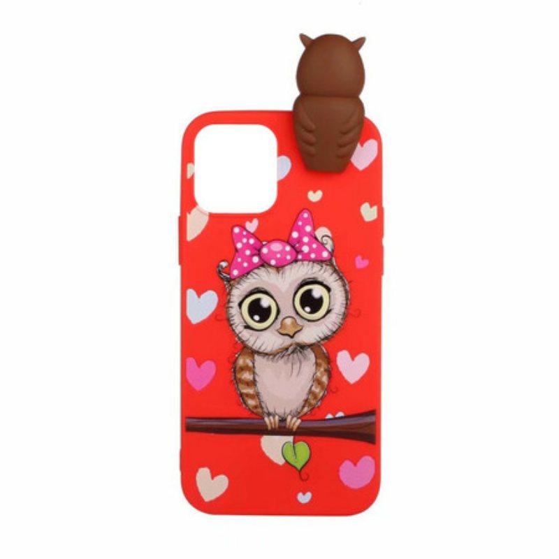 Deksel Til iPhone 13 Mini Miss Owl 3d