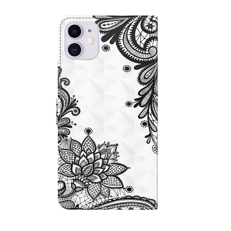 Folio Deksel Til iPhone 13 Mini Blonder Blomster