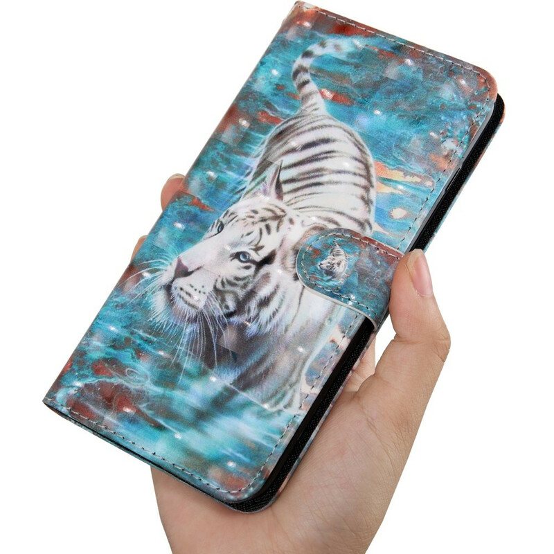 Folio Deksel Til iPhone 13 Mini Lyspunkt Lucien The Tiger