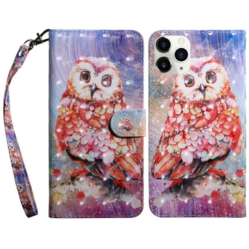 Lærdeksel Til iPhone 13 Mini Lys Flekk Germain The Owl