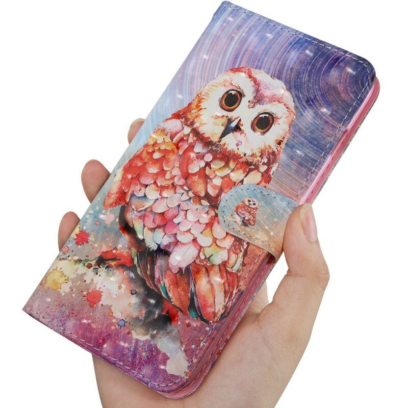 Lærdeksel Til iPhone 13 Mini Lys Flekk Germain The Owl