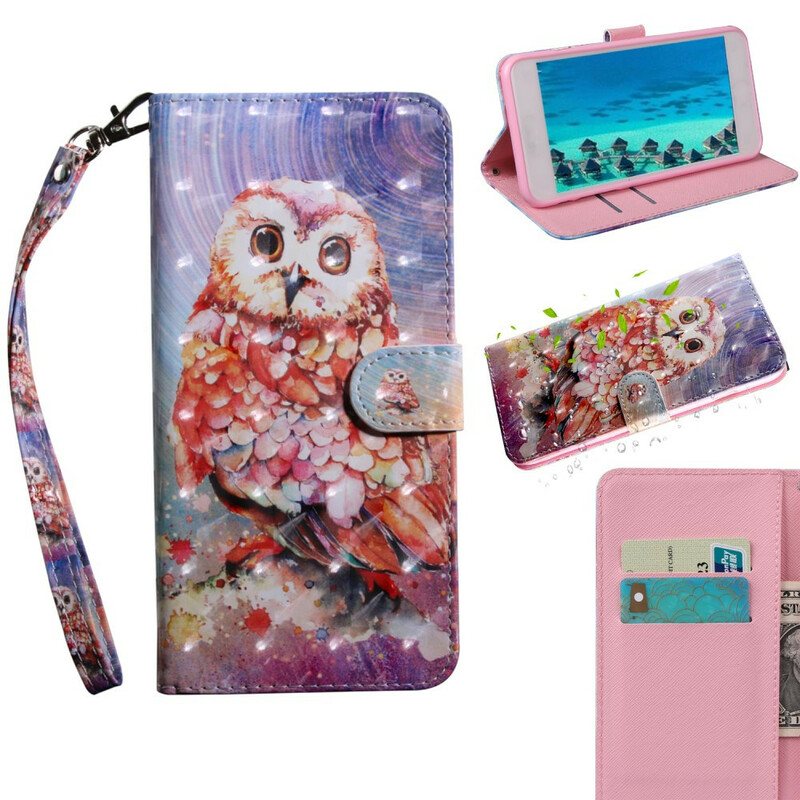 Lærdeksel Til iPhone 13 Mini Lys Flekk Germain The Owl