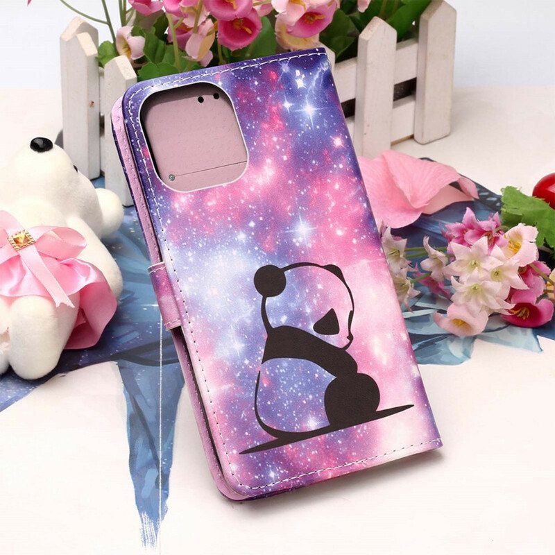 Lærdeksel Til iPhone 13 Mini Panda Galaxy