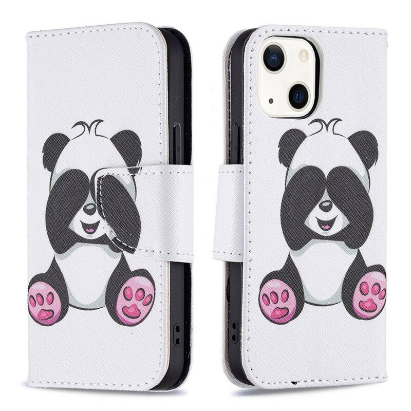 Lærdeksel Til iPhone 13 Mini Panda Moro