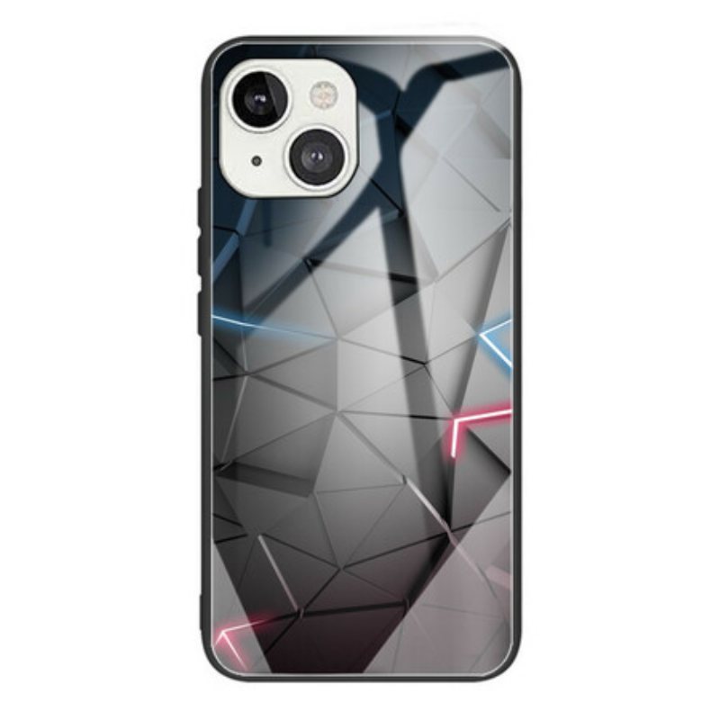 Mobildeksel Til iPhone 13 Mini Herdet Glass Geometri