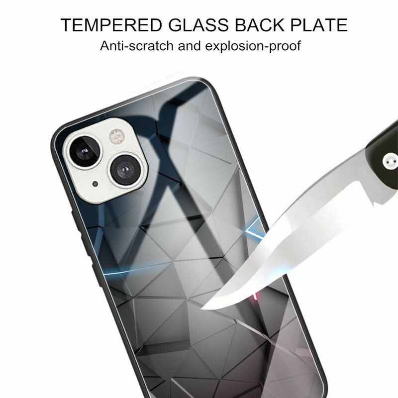 Mobildeksel Til iPhone 13 Mini Herdet Glass Geometri