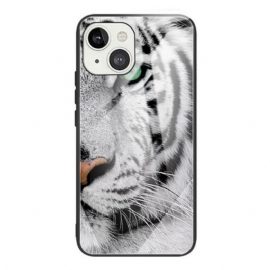 Mobildeksel Til iPhone 13 Mini Tiger Herdet Glass