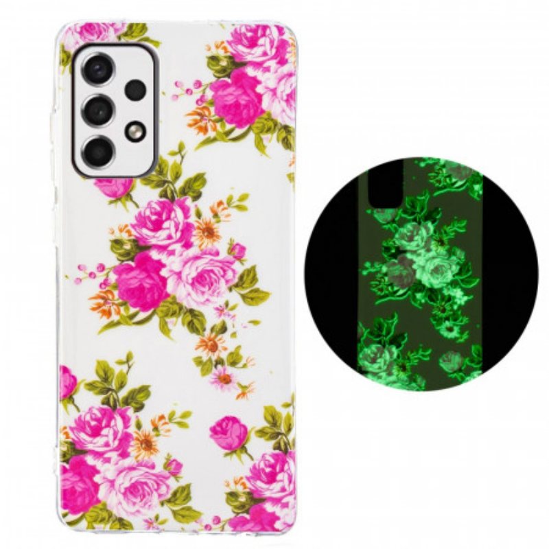 Deksel Til Samsung Galaxy A33 5G Fluorescerende Liberty-blomster