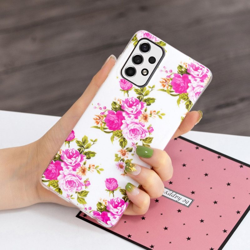 Deksel Til Samsung Galaxy A33 5G Fluorescerende Liberty-blomster