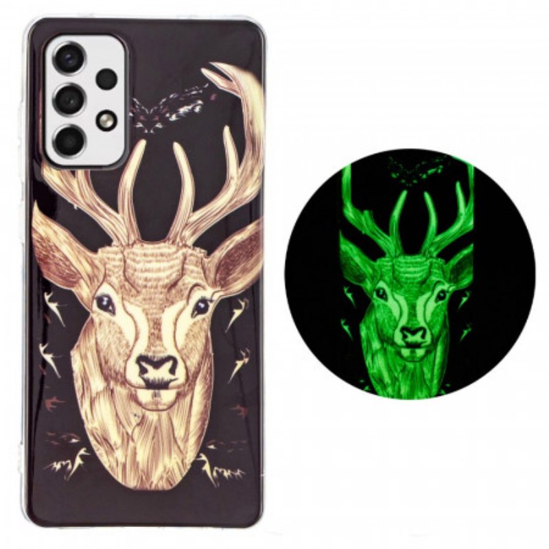 Deksel Til Samsung Galaxy A33 5G Fluorescerende Majestic Deer