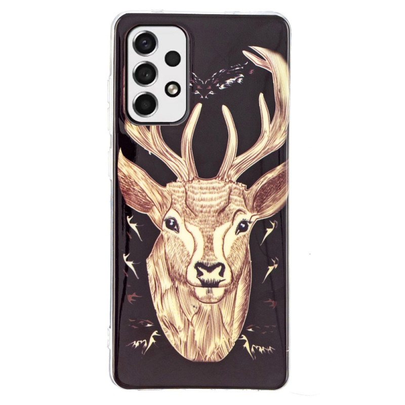 Deksel Til Samsung Galaxy A33 5G Fluorescerende Majestic Deer