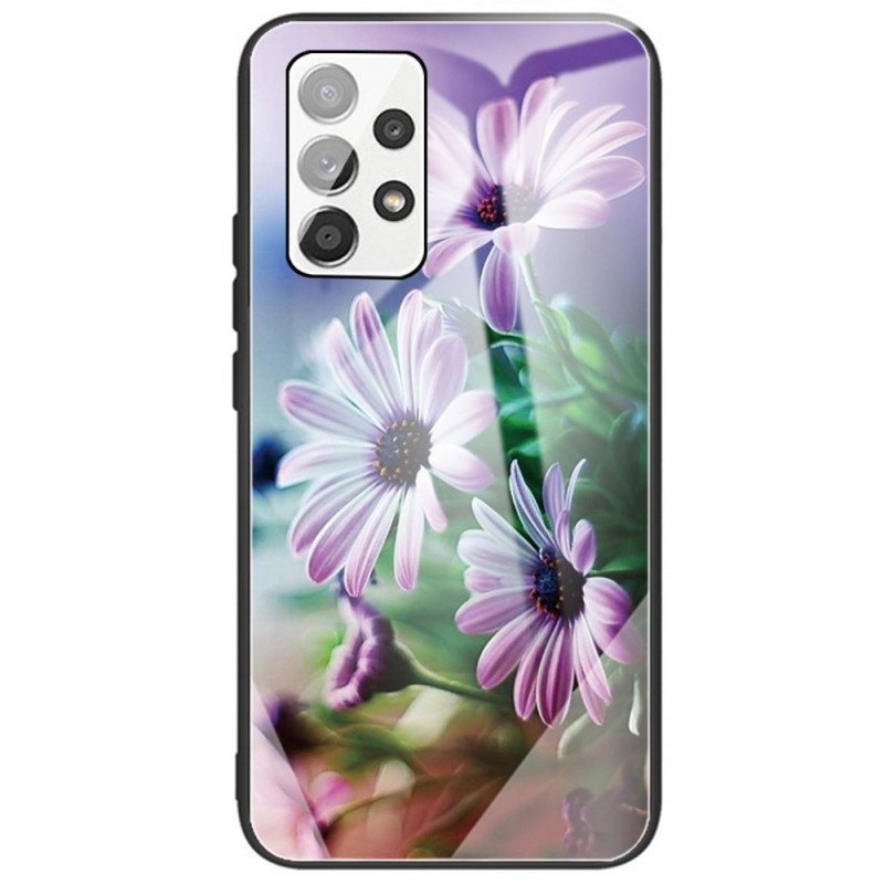 Deksel Til Samsung Galaxy A33 5G Herdet Glass Blomster