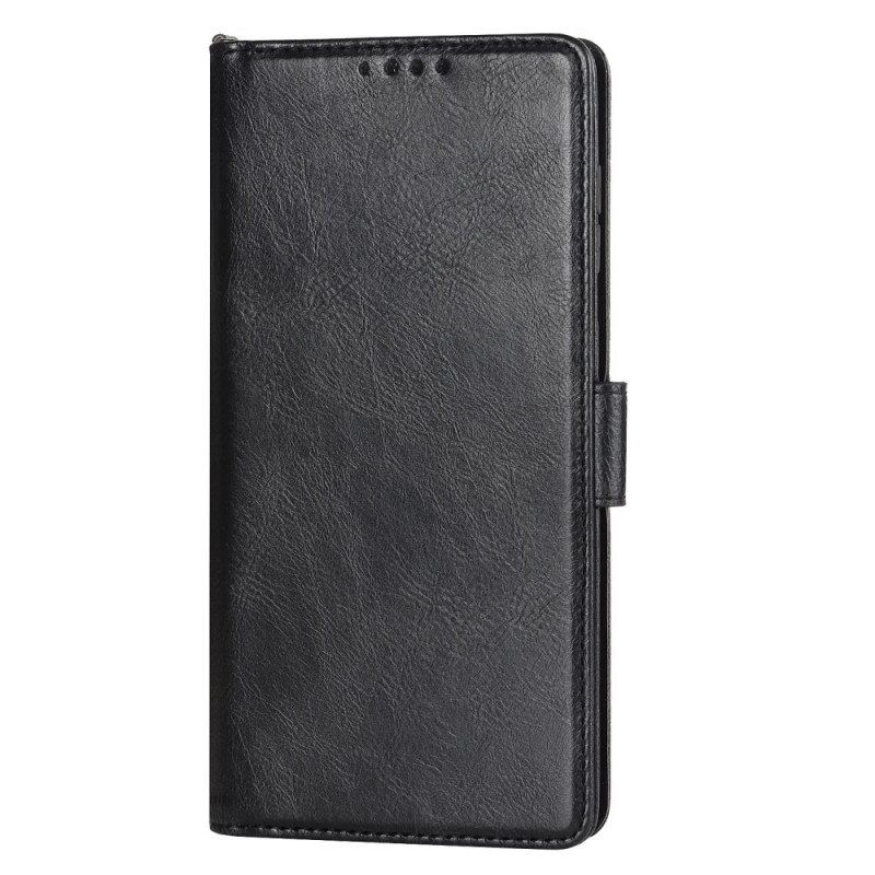 Folio Deksel Til Samsung Galaxy A33 5G Faux Leather Rfid Og Snor