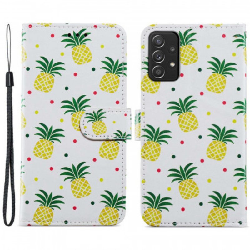 Folio Deksel Til Samsung Galaxy A33 5G Flere Ananas