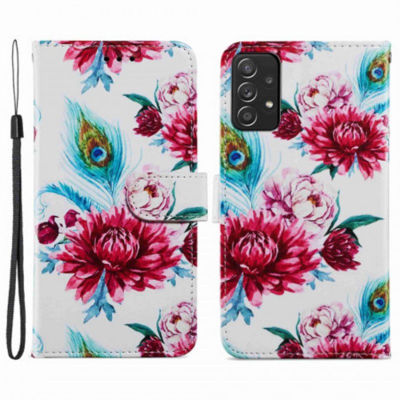 Folio Deksel Til Samsung Galaxy A33 5G Intense Blomster