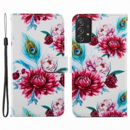 Folio Deksel Til Samsung Galaxy A33 5G Intense Blomster