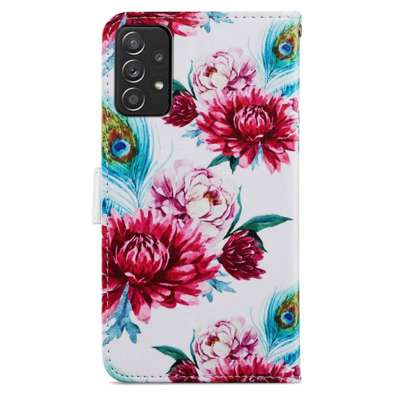 Folio Deksel Til Samsung Galaxy A33 5G Intense Blomster