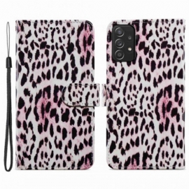 Folio Deksel Til Samsung Galaxy A33 5G Leopard Mønster