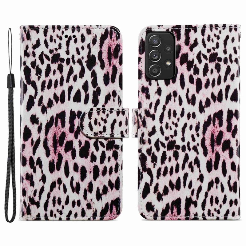 Folio Deksel Til Samsung Galaxy A33 5G Leopard Mønster