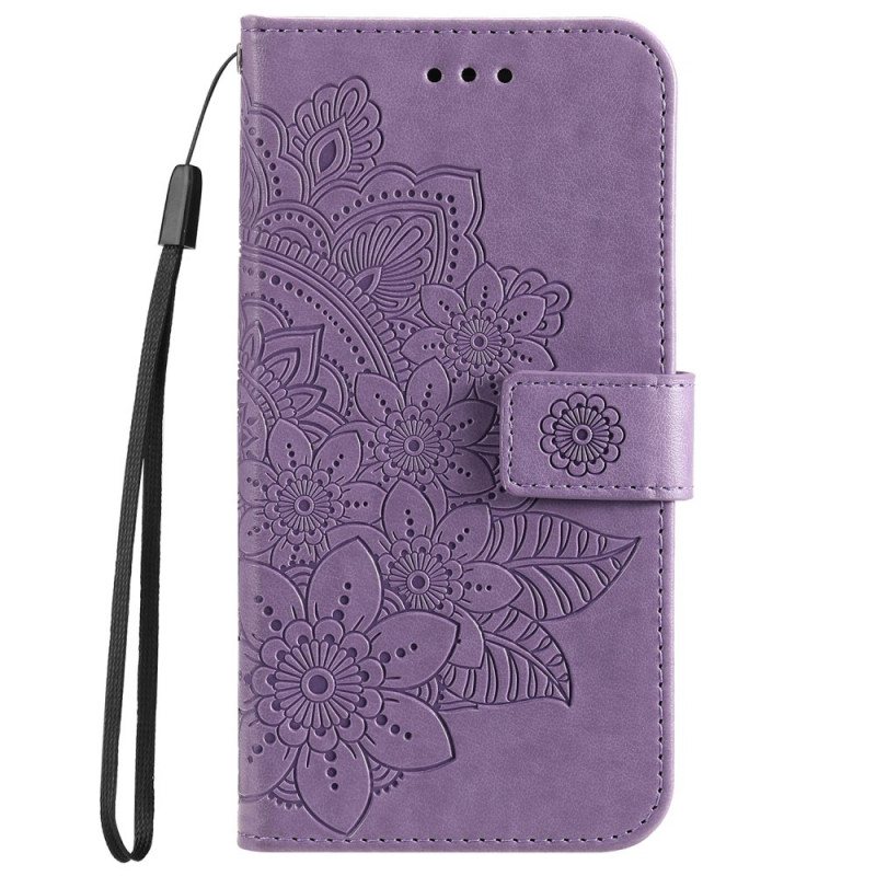 Lærdeksel Til Samsung Galaxy A33 5G Blomstermandala