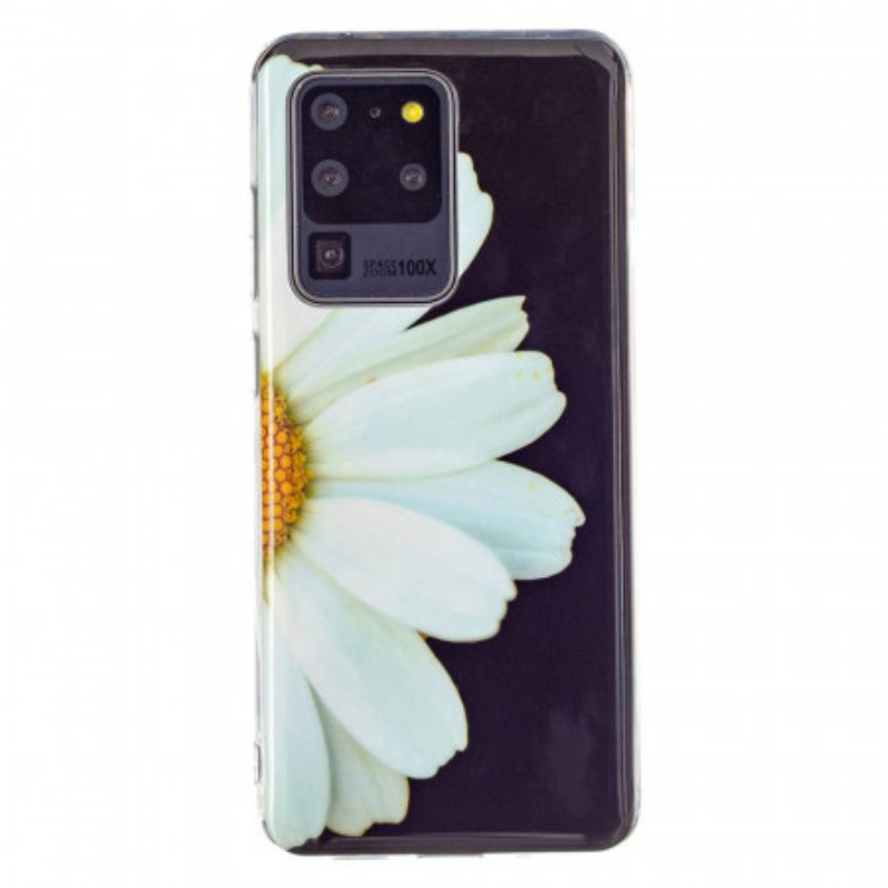 Deksel Til Samsung Galaxy S20 Ultra Fluorescerende Blomsterserie