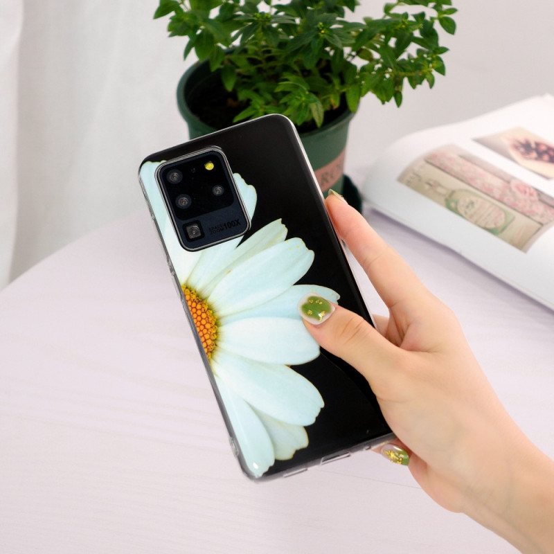 Deksel Til Samsung Galaxy S20 Ultra Fluorescerende Blomsterserie