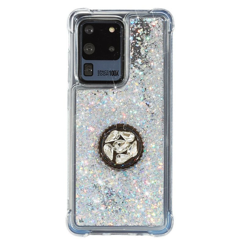 Deksel Til Samsung Galaxy S20 Ultra Glitter Ring-bracket