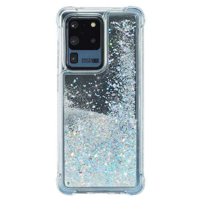 Deksel Til Samsung Galaxy S20 Ultra Glitterforsterkede Hjørner