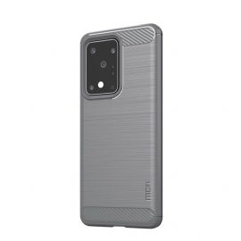 Deksel Til Samsung Galaxy S20 Ultra Mofi Børstet Karbonfiber