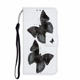 Folio Deksel Til Samsung Galaxy S20 Ultra Med Kjede Butterfly Justerbar Stropp