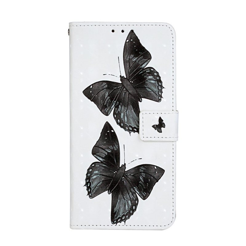 Folio Deksel Til Samsung Galaxy S20 Ultra Med Kjede Butterfly Justerbar Stropp