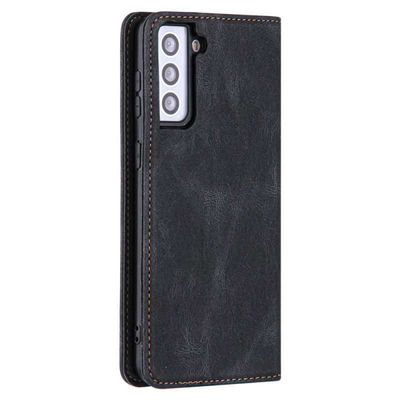 Beskyttelse Deksel Til Samsung Galaxy S22 5G Folio Deksel Style Leather Line