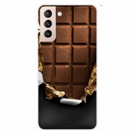 Deksel Til Samsung Galaxy S22 5G Fleksibel Sjokolade